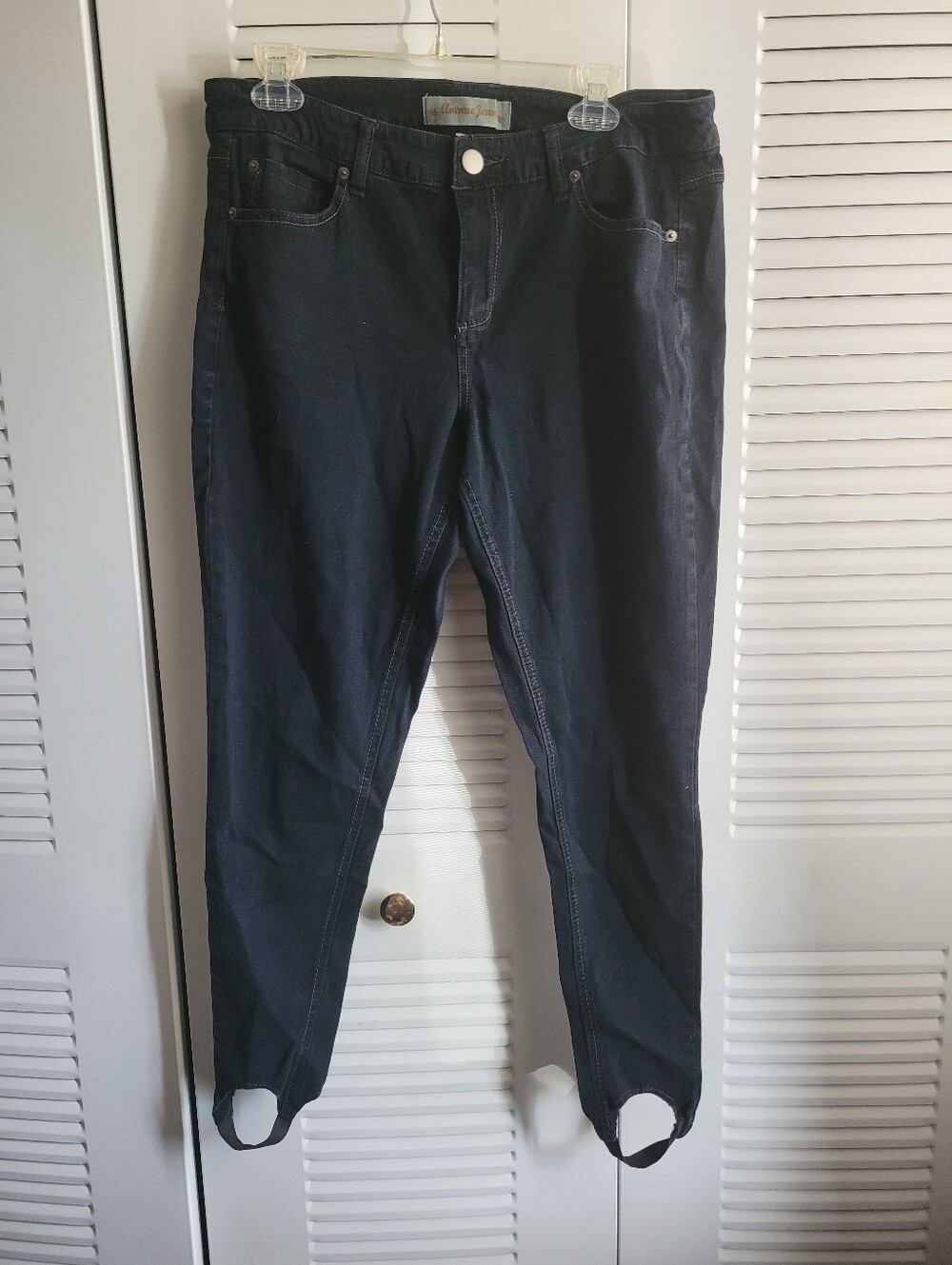 Avenue Black Skinny Stirrup Jeans